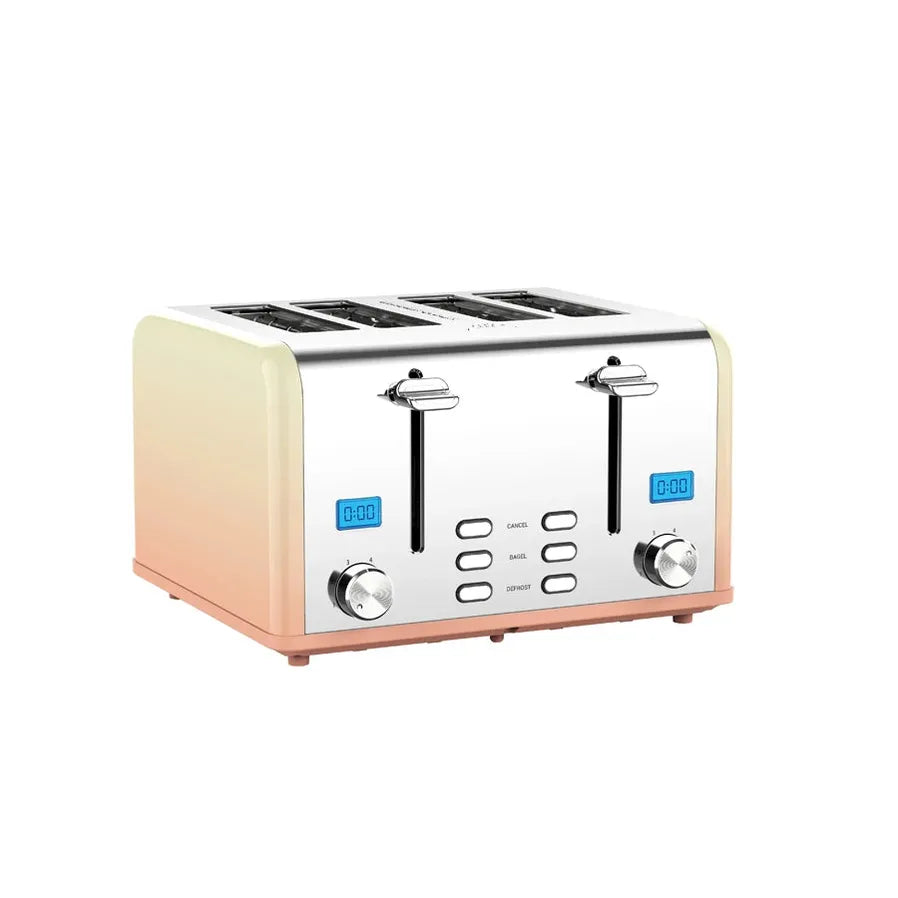 HKM-998547 Electric 4-Slice Smart Touchscreen Bread Toaster for Modern Kitchens