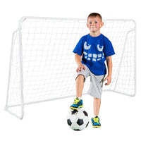 HKM-998675 2.45m Durable Steel Soccer Goal for Backyard and Training