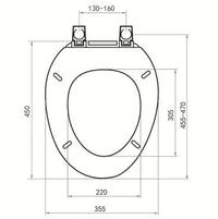 HKM-998675 Durable PP Toilet Seat Cover for Standard Bathroom WCs