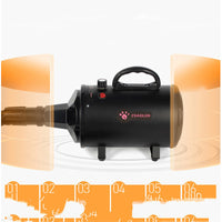 HKM-9987005 High-Power Pet Water Blowing Machine for Quick Drying Dogs and Cats, Adjustable Wind Speed and Temperature