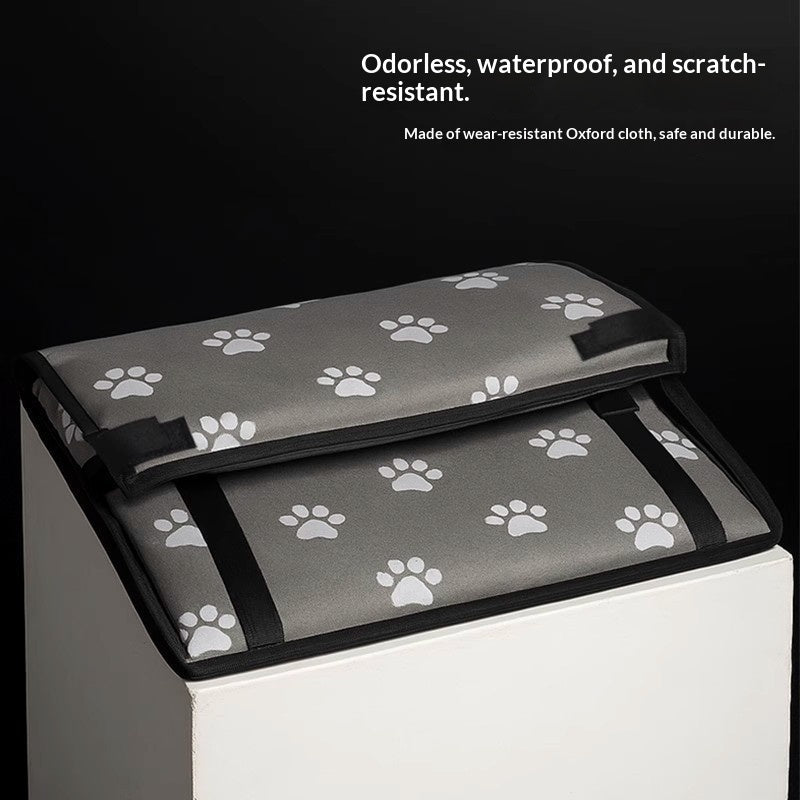 HKM-9988541 Portable Dog Car Bed for Small Pets - Machine Washable, All-Season Design (Up to 30 lbs)