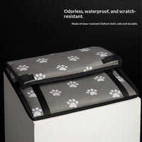 HKM-9988541 Portable Dog Car Bed for Small Pets - Machine Washable, All-Season Design (Up to 30 lbs)