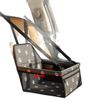 HKM-9988541 Portable Dog Car Bed for Small Pets - Machine Washable, All-Season Design (Up to 30 lbs)