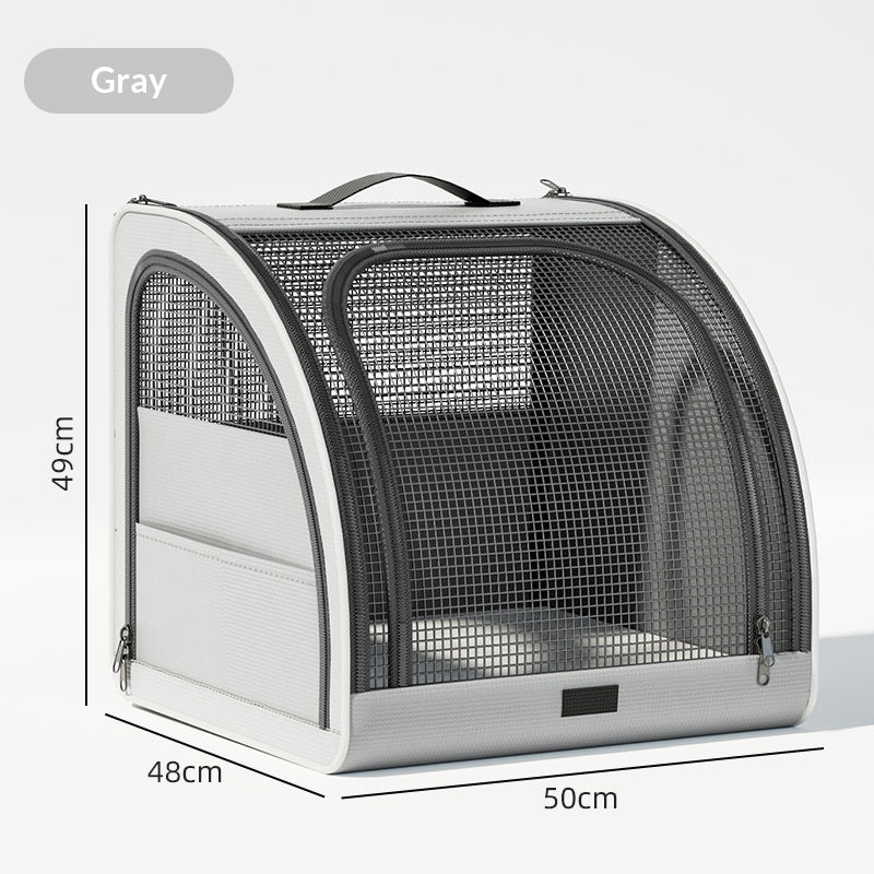 HKM-9988541 Portable Dog Car Bed for Small Pets - Machine Washable, All-Season Design (Up to 30 lbs)