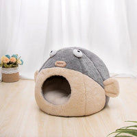 HKM-9989565 Balloonfish-Shaped Pet Mat Cushion for Cats and Small Dogs – Cozy Indoor Bed Accessory
