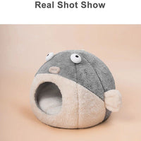 HKM-9989565 Balloonfish-Shaped Pet Mat Cushion for Cats and Small Dogs – Cozy Indoor Bed Accessory