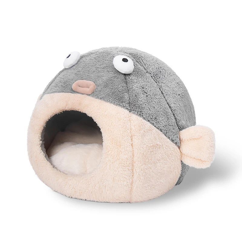 HKM-9989565 Balloonfish-Shaped Pet Mat Cushion for Cats and Small Dogs – Cozy Indoor Bed Accessory