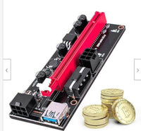 HKM-998995 1X to 16X PCI-E Extension Cable for Graphics Card - Black Gold Gang 009S - 60cm Length
