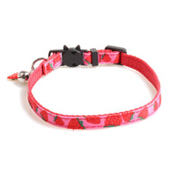 HKM-9991485 Fruity Polyester Cat Collar in Avocado, Pineapple, Watermelon, Cherry, and Strawberry Designs