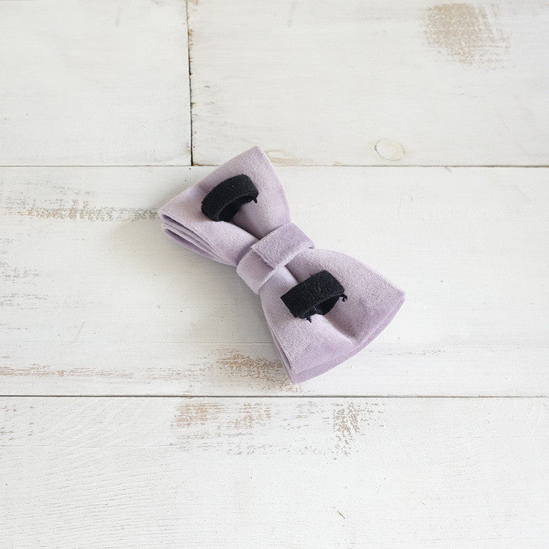 HKM-9991741 Light Purple Polyester Dog Bow Knot in Multiple Sizes (XS-XL)