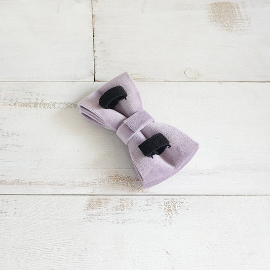 HKM-9991741 Light Purple Polyester Dog Bow Knot in Multiple Sizes (XS-XL)