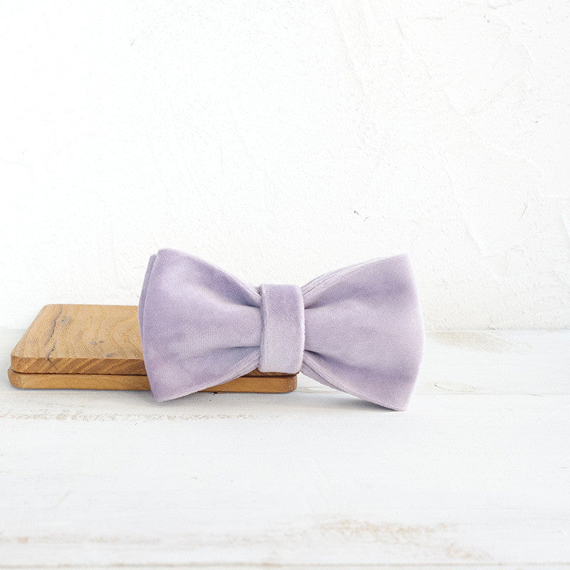 HKM-9991741 Light Purple Polyester Dog Bow Knot in Multiple Sizes (XS-XL)