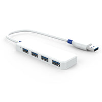 HKM-999187 4-Port Ultra-Thin USB 3.0 Hub with LED Indicator for Windows and Mac