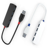 HKM-999187 4-Port Ultra-Thin USB 3.0 Hub with LED Indicator for Windows and Mac