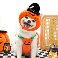 HKM-9994301 Festive Pumpkin Vest for Pets - Comfortable Cat and Dog Costume Harness for Halloween and Thanksgiving