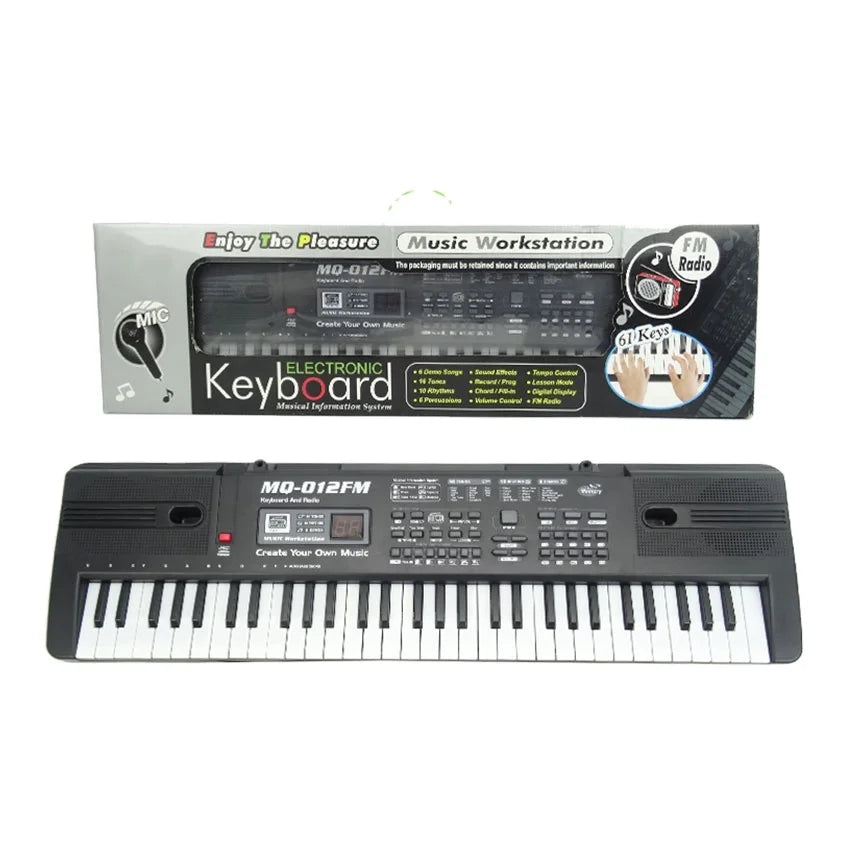 HKM-999443 EPT Electronic Keyboard Toy Piano with Microphone for Kids, Battery Operated, Educational Music Instrument