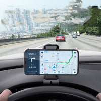 HKM-999507 K10 Vehicle Navigation Bracket for 4-6.5-Inch Smartphones, Secure Mounting Clip and Hand Clamp