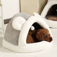 HKM-9996861 Cozy Self-Warming Pet Tent Bed for Cats and Small Dogs - Two Sizes Available