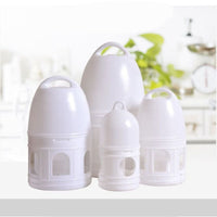 HKM-999891 Pigeon Feeding Bottle - White Plastic Container, Available in 1L, 3L, and 5L Sizes