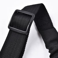 HKM-9999037 Elastic Retractable Pet Car Seat Belt for Safety Travel, Black Nylon Towing Rope, 53-74cm Length