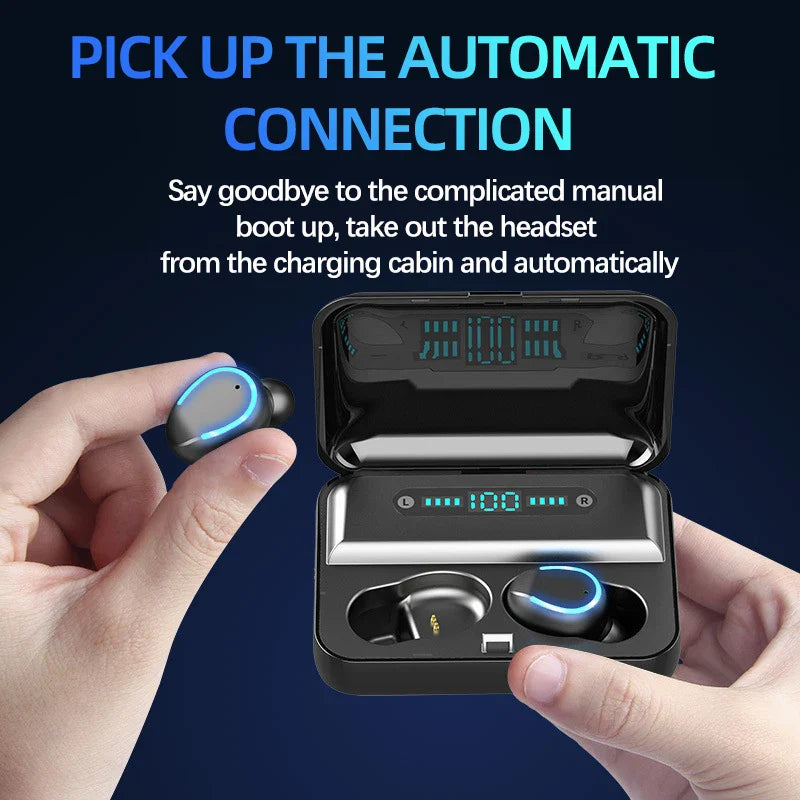 HKM-999955 True Wireless Earbuds with Touch Control and HiFi Stereo Sound for Sports and Gaming