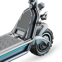 HKM-E6M 54.9 Miles 60V 31.5Ah 1890Wh 3200W Dual-Motor Drive Long-Range Off-Road Electric Scooter - Black