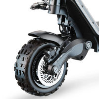 HKM-E6M 54.9 Miles 60V 31.5Ah 1890Wh 3200W Dual-Motor Drive Long-Range Off-Road Electric Scooter - Black