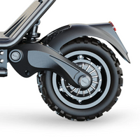 HKM-E8M 79.9 Miles 72V 38.5Ah 2772Wh 4800W Dual-Motor Drive Long-Range Off-Road Electric Scooter - Black