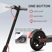 HKM-M1X 15.5 Miles 36V 7.8Ah 280Wh 350W Single-Motor Drive Long-Range Foldable Electric Scooter - Black
