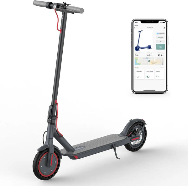 HKM-M1X 15.5 Miles 36V 7.8Ah 280Wh 350W Single-Motor Drive Long-Range Foldable Electric Scooter - Black