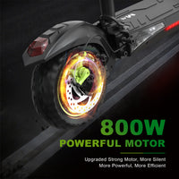 HKM-M4X 27.9 Miles 48V 15.6Ah 748Wh 800W Single-Motor Drive Long-Range Foldable Electric Scooter - Black