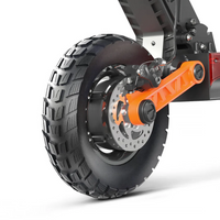 HKM-S11M 62.9 Miles 60V 22.4Ah 1344Wh 2800W Dual-Motor Drive Long-Range Off-Road Electric Scooter - Black
