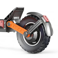 HKM-S5M 32.9 Miles 48V 13Ah 624Wh 800W Single-Motor Drive Long-Range Off-Road Electric Scooter - Black
