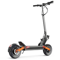 HKM-S8M 55.9 Miles 48V 26Ah 1248Wh 1600W Dual-Motor Drive Long-Range Off-Road Electric Scooter - Black