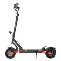 HKM-T10M Pro 46.9 Miles 60V 18Ah 1080Wh 2000W Dual-Motor Drive Long-Range Off-Road Electric Scooter - Black