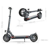 HKM-Y9M 62.9 Miles 60V 26Ah 1560Wh 800W Single-Motor Drive Long-Range Foldable Electric Scooter - Black