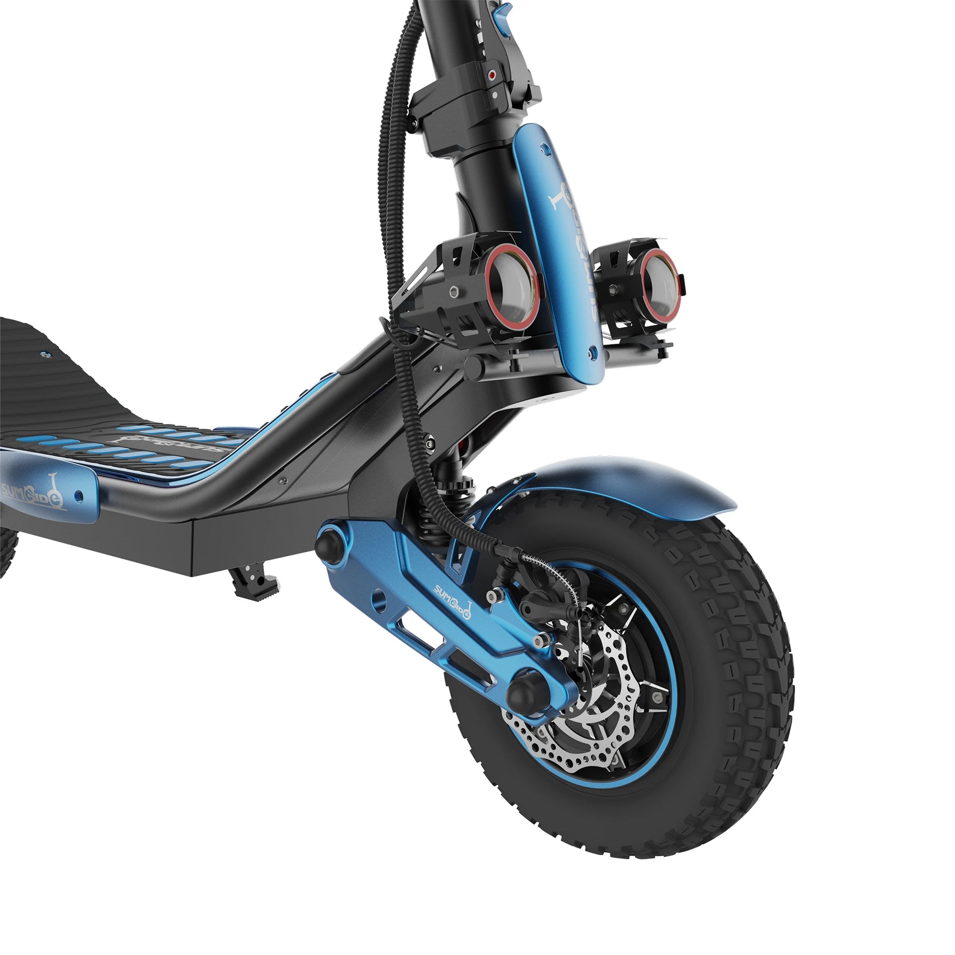 HKM-Z3M 43.5 Miles 60V 23Ah 1380Wh 3000W Dual-Motor Drive Long-Range Foldable Electric Scooter - Black