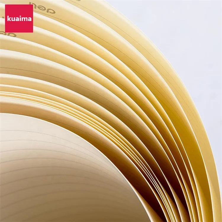 KTX-523219 A5 Lined Hardcover Leather Notebook for Back to School Use