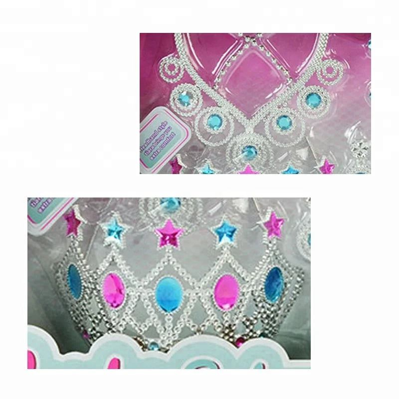 HKM-785747 Customizable Princess Dress-Up Beauty Makeup Set for Kids with Jewelry and Accessories