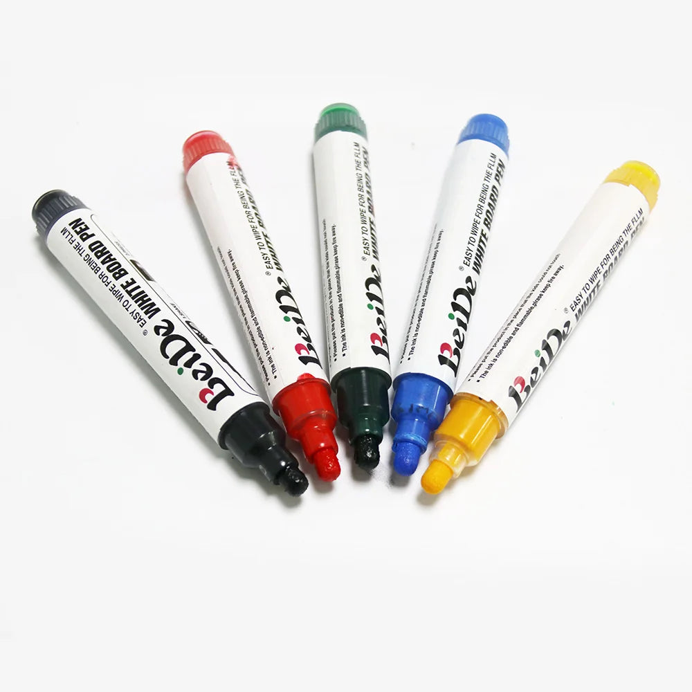 KTX-943443 Bulk Non-Toxic Dry Erase Markers with Refillable Tips for Whiteboards - Multiple Colours Available