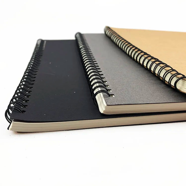 KTX-227155 B5 Kraft Paper Spiral Bound Notebook with 200 Pages
