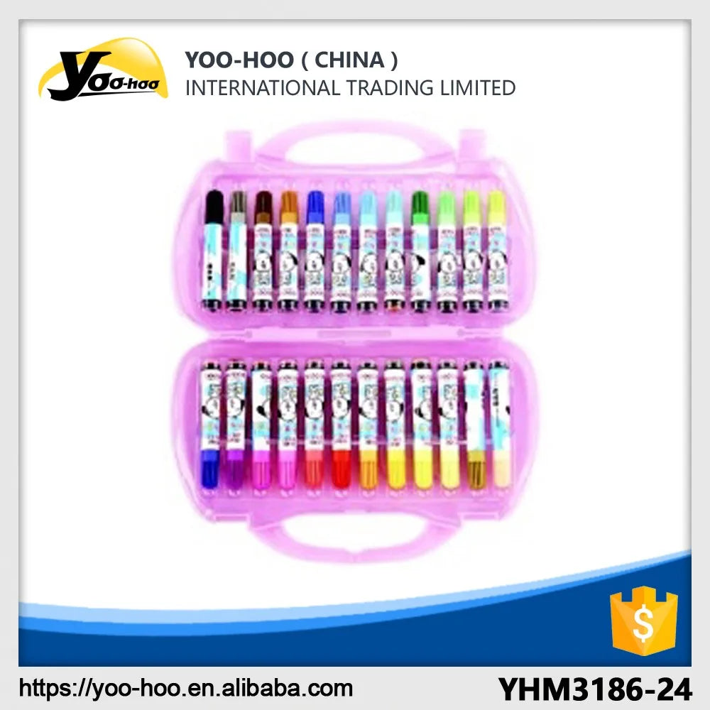 KTX-239507 24-Colour Watercolour Pen Set for Kids - Smooth Writing Art Supplies