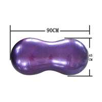 HKM-566931 Peanut Shaped Fitness Yoga Ball for Exercise and Labour Support 45x90cm in Various Colours