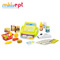 HKM-704403 Educational Battery Operated Cash Register Toy with Microphone for Kids Ages 2-7