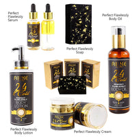 HKM-391187 Customisable 24K Gold Moisturising Face Care Set with Papaya Extract for Melasma and Dark Spot Treatment