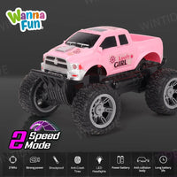 HKM-640019 1:20 Scale Off-Road Remote Control SUV with Headlights - 4 Channels, 4WD, Fast Racing Truck for Kids