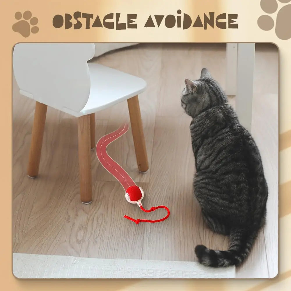 HKM-653523 Interactive Automatic Rolling Cat Toy Ball with USB Charging for Stimulating Play