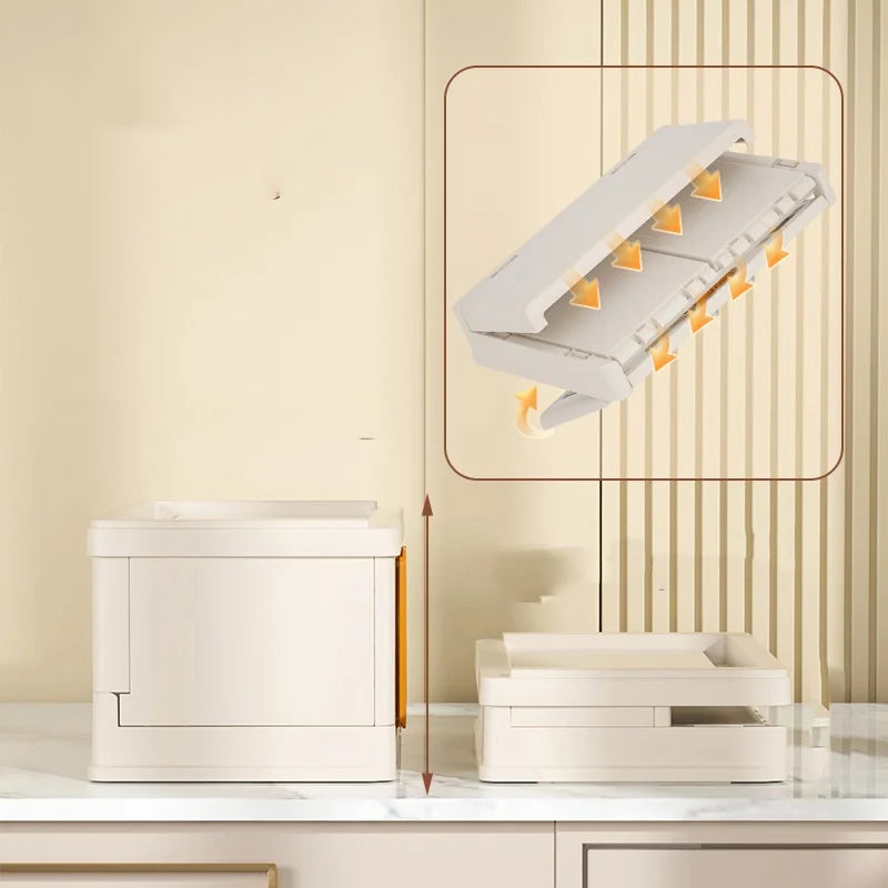 KTX-532883 Foldable Non-Installation Storage Box for Home Desktop Organisation