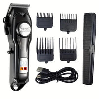 HKM-783251 Cordless Mini Electric Hair Trimmer XY-8118B for Men with USB Charging and LCD Screen
