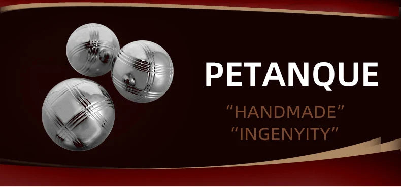 HKM-223443 Custom Logo Petanque Set with Nylon Boules for Training and Exercise, Includes Carry Bag with CN Plug